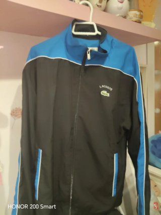 Chándal Lacoste Negro y Azul