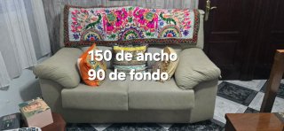 Dos Sofá de dos plazas beige