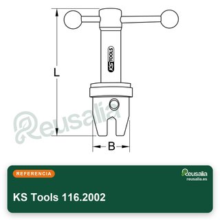 KS Tools 116.2002 llave para válvulas y desagües