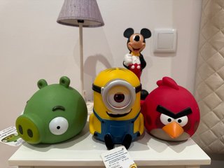 Set de 3 Huchas Infantiles y una de Miky mouse