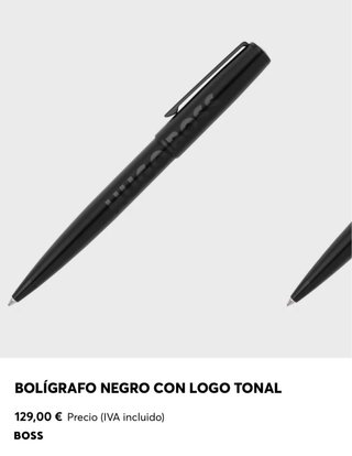 Bolígrafo Hugo Boss Negro con Estuche