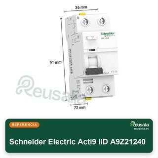 Schneider Electric Interruptor FI Acti9 iID 40A