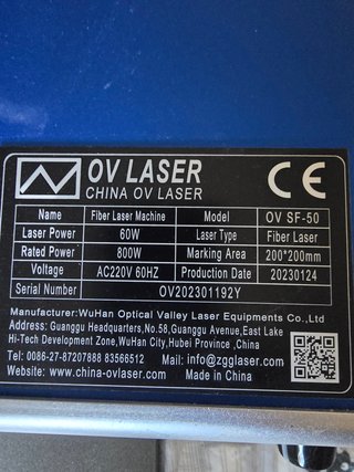 Macchina Laser Fibra OV LASER