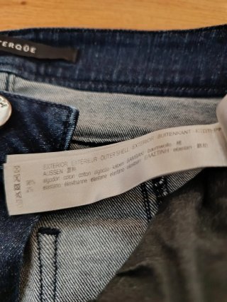 Pantalón Uterqüe campana azul