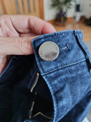 Pantalón Uterqüe campana azul
