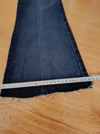 Pantalón Uterqüe campana azul