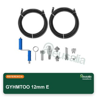 Desatascador tuberías sirga acero 5m 12mm