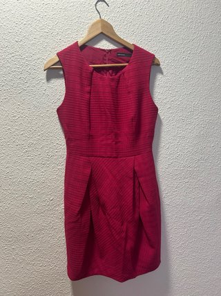 Vestido Mango Rojo Talla S