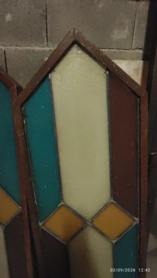 3 Vidrieras de cristal de colores