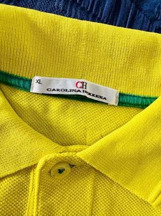 Polo Carolina Herrera Amarillo Talla XL