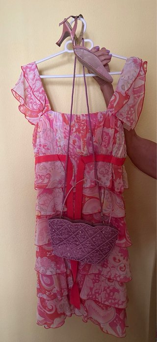 Conjunto Vestido, Bolso y Zapatos