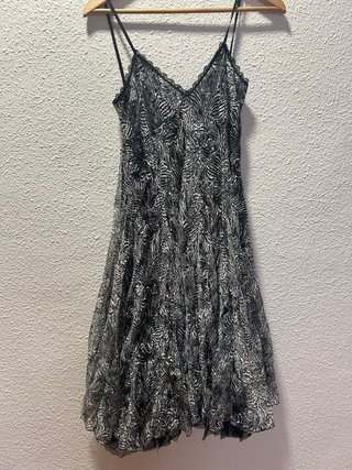 Vestido estampado cebra tirantes