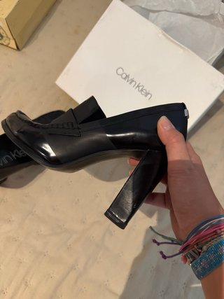 Zapatos tacón Calvin Klein negros talla 38