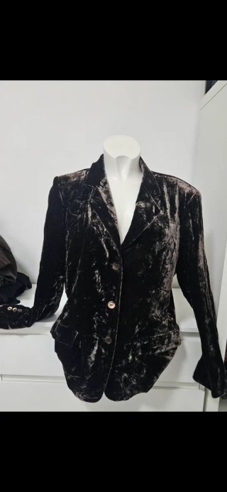 Giacca velluto marrone scuro vintage uomo
