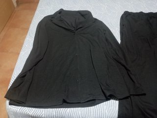 Pijama Negro Talla XS