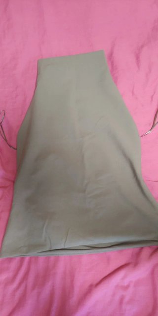 Top Zara verde oliva