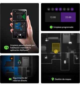 Robot Aspirador y Fregona Dyson Spot+Scrub AI