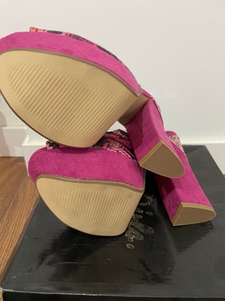 Zapatos de tacón plataforma multicolor