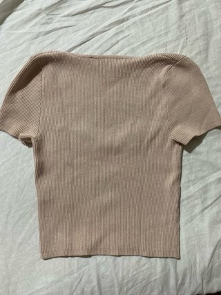 Top Bershka rosa escote corazón