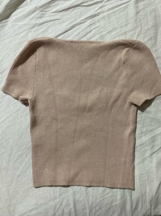 Top Bershka rosa escote corazón