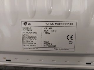 Microondas LG Blanco