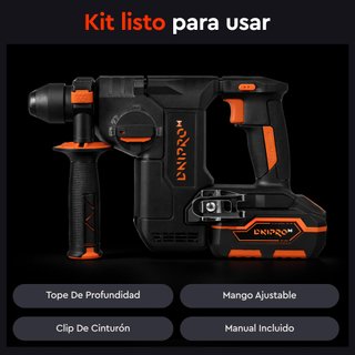 Martillo Perforador 20V, Brushless, Sin Batería