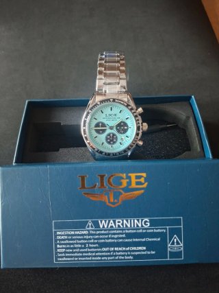 Reloj Cronógrafo Lige Esfera Azul