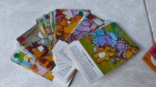 Cartas Infantiles Wuzzles Pitufos y Lulú de los 80