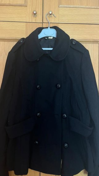 Chaquetón Negro H&M Talla M