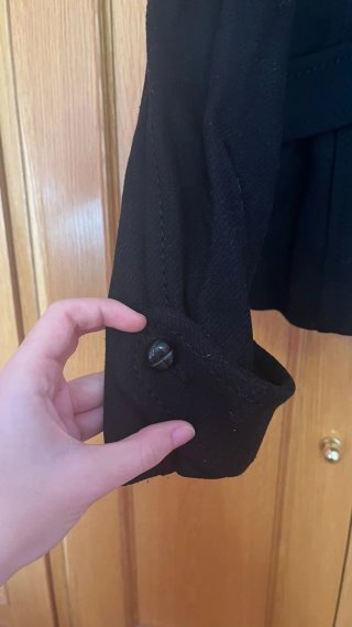 Chaquetón Negro H&M Talla M