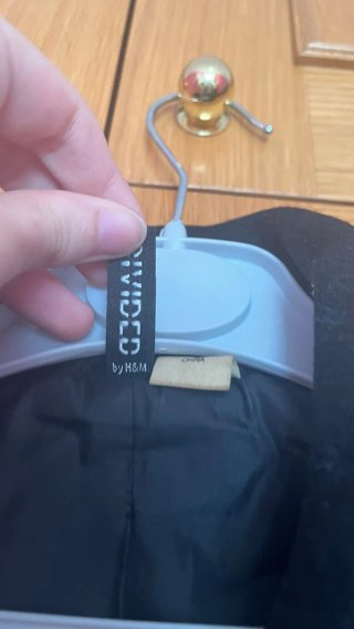 Chaquetón Negro H&M Talla M