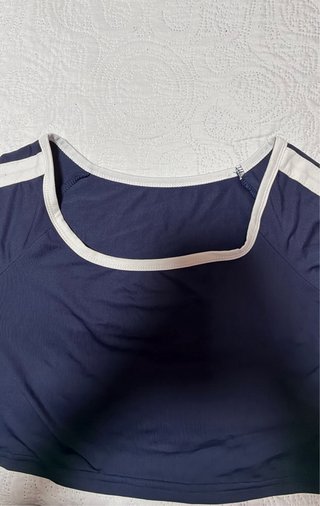 Pantalones Deportivos Azul Marino con Rayas