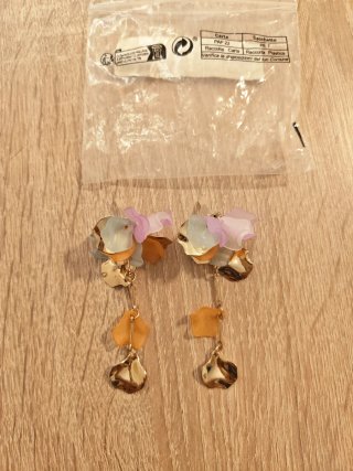 Pendientes Largos Florales Multicolor