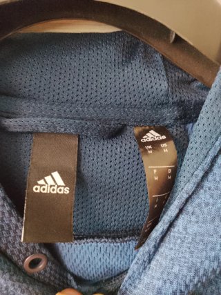 Sudadera Adidas con capucha azul Talla L