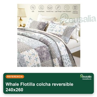 Whale Flotilla colcha reversible 240x260