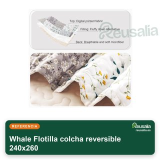Whale Flotilla colcha reversible 240x260
