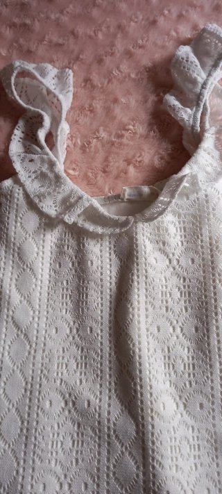Top encaje Sprienfiel blanco talla M