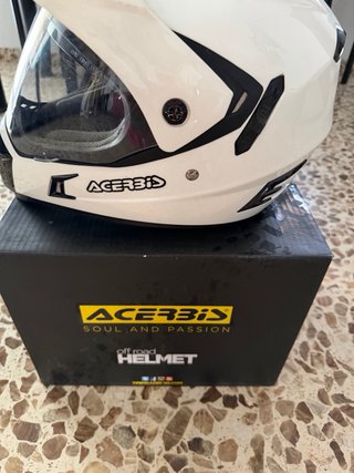 Casco Acerbis Blanco con Visera