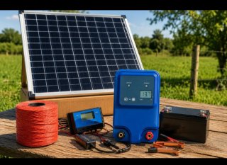 Pastor eléctrico Kit Solar 12V con Panel, Controla
