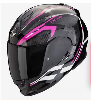 Casco Scorpion EXO 491 Negro Rosa