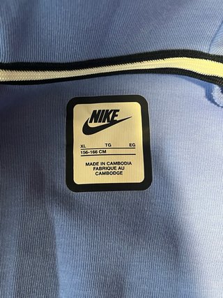 Chaqueta Nike Tech Fleece Azul Talla XL Niño