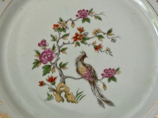 🇫🇷 Set 6 Platos Llanos Vintage Porcelana