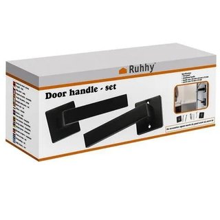 Set Maniglie per Porta Nero Opaco