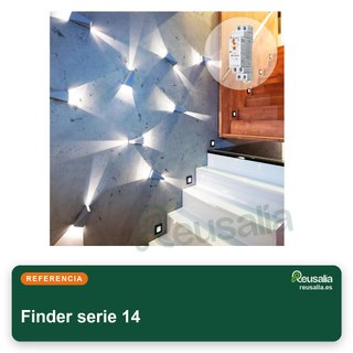 Finder serie 14 automático escalera 16A