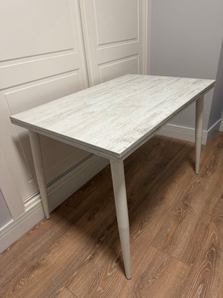 Mesa comedor extensible patas metálicas