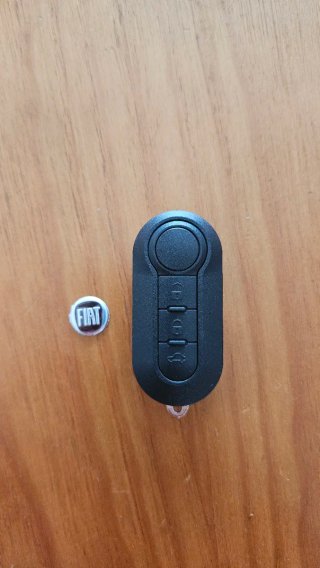 Chave Fiat 500 Preta