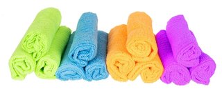 Set 12 Panni in Microfibra Multicolore