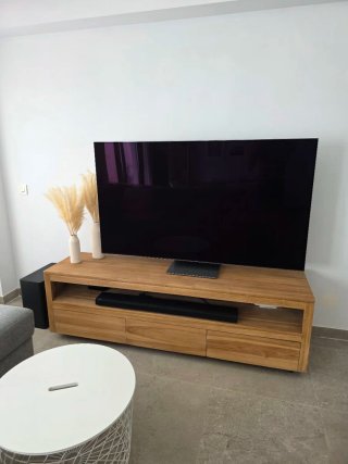 Mueble TV Teca Maciza Anoa 180
