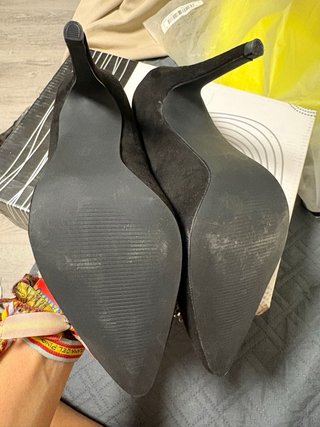 Zapatos de Tacón Piel de Luna Negros