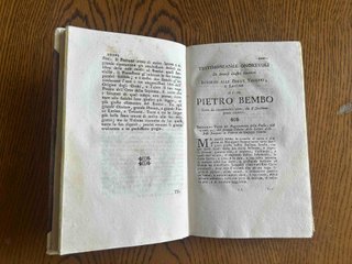Libro Antico: Rime di Pietro Bembo (1753)
